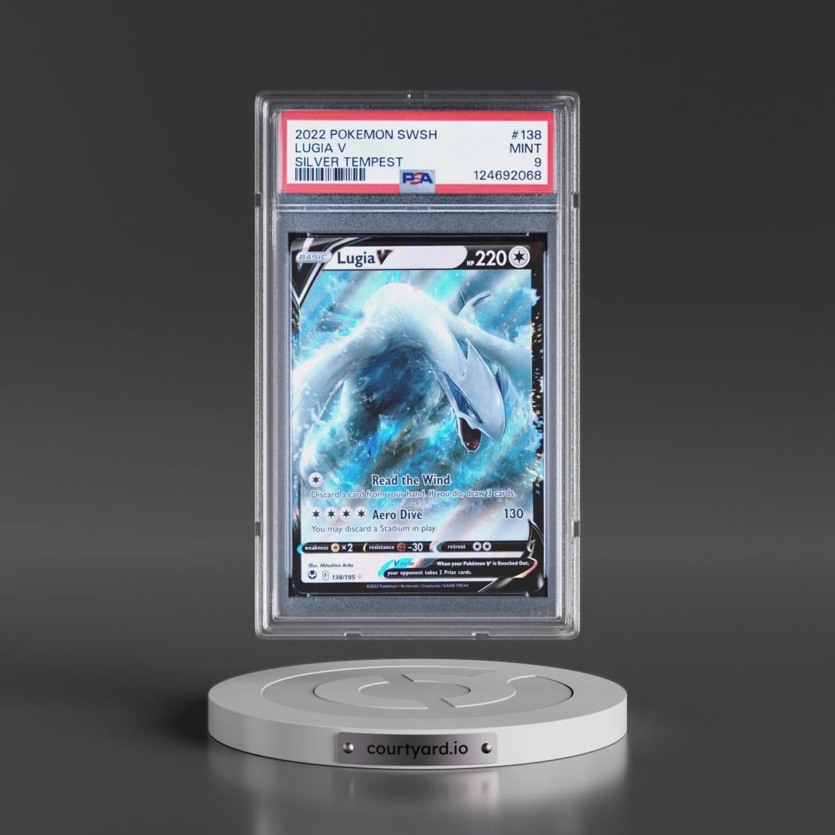 2022 Pokémon Sword & Shield Silver Tempest #138 Lugia V - Holo (PSA 9 MINT)