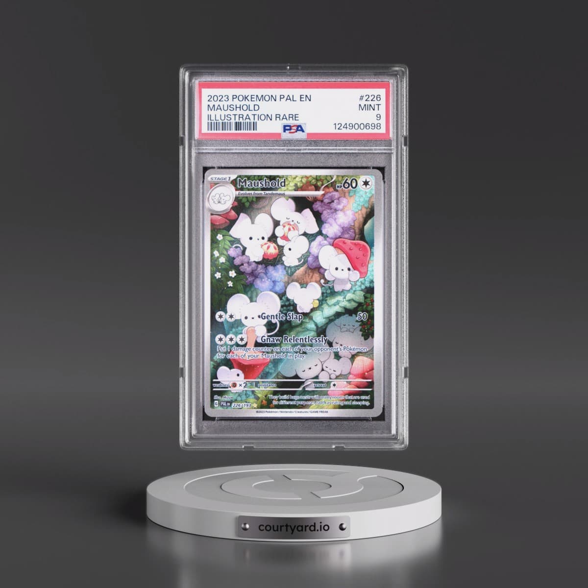 2023 Pokémon Pal EN-Paldea Evolved #226 Maushold - Illustration Rare (PSA 9 MINT)