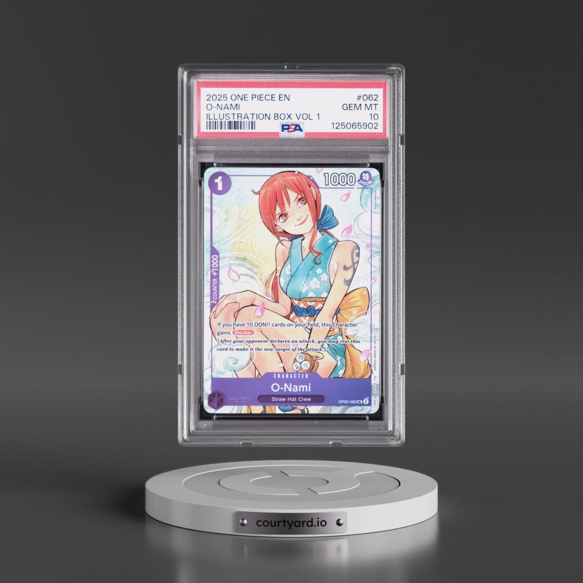 2025 One Piece Promos #062 O-Nami - Illustration Box Vol 1 (PSA 10 GEM MINT)