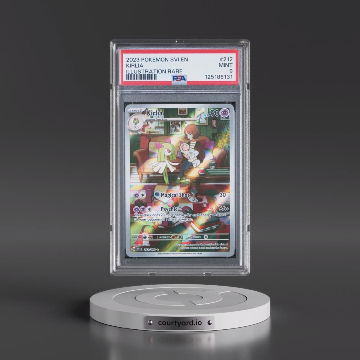 2023 Pokémon Svi EN-Scarlet & Violet #212 Kirlia - Illustration Rare (PSA 9 MINT)