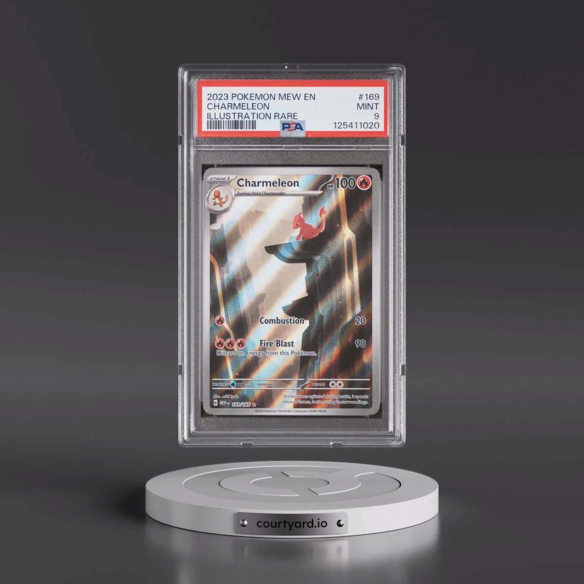 2023 Pokémon Mew EN-151 #169 Charmeleon - Illustration Rare (PSA 9 MINT)