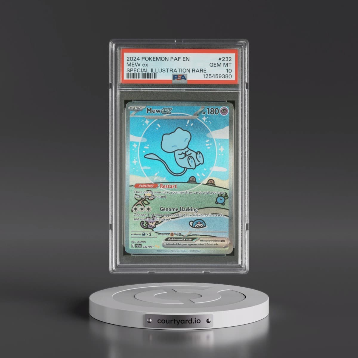 2024 Pokémon Paf EN-Paldean Fates #232 Mew EX - Holo Special Illustration Rare (PSA 10 GEM MINT)