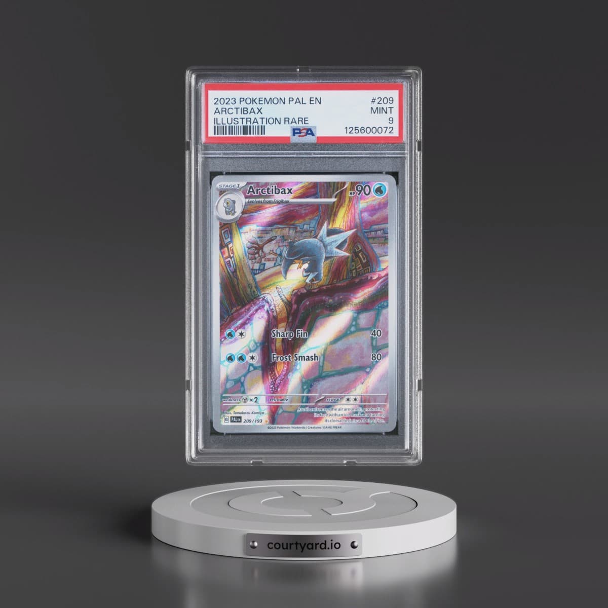 2023 Pokémon Pal EN-Paldea Evolved #209 Arctibax - Illustration Rare (PSA 9 MINT)