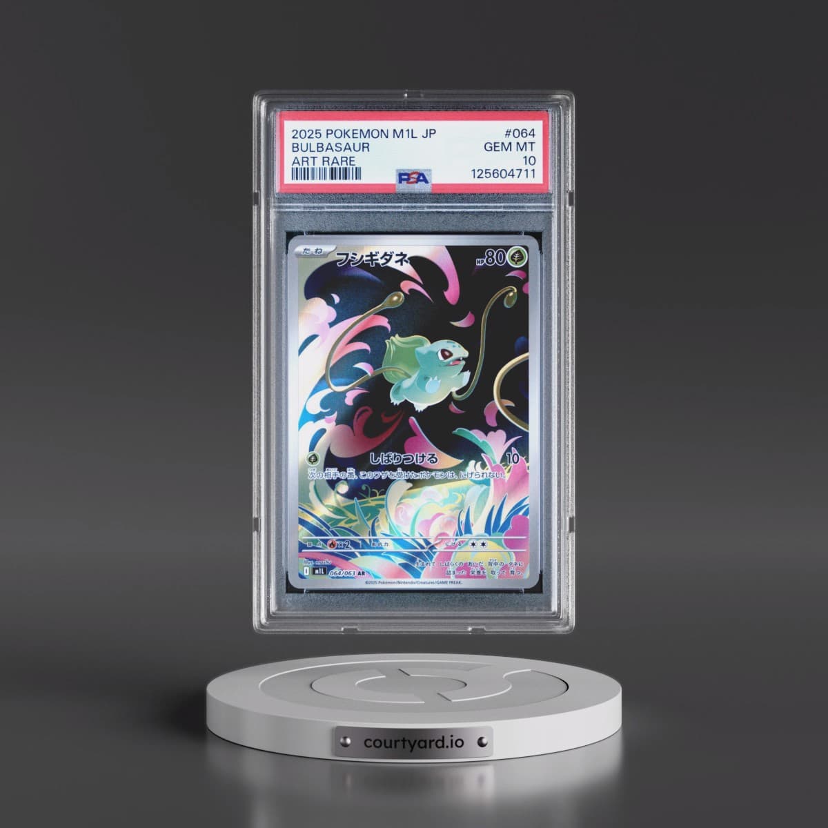 2025 Pokémon M1l-Mega Brave #064 Bulbasaur - Art Rare (PSA 10 GEM MINT)
