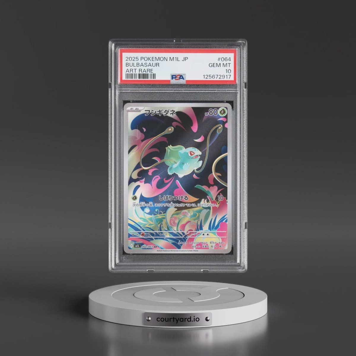 2025 Pokémon M1l-Mega Brave #064 Bulbasaur - Art Rare (PSA 10 GEM MINT)