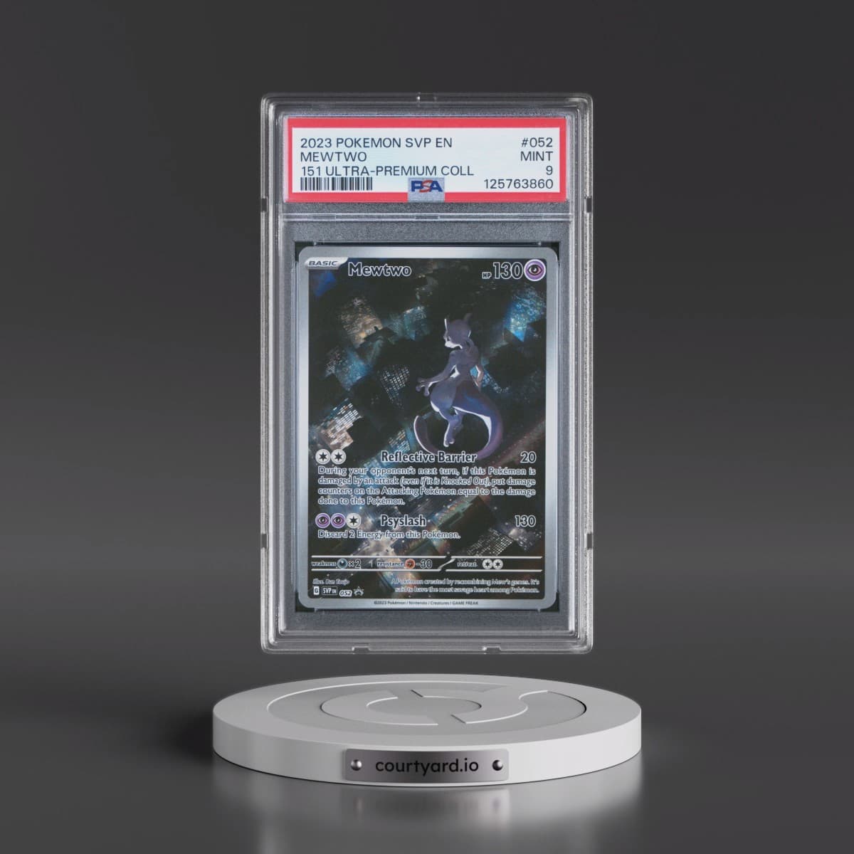 2023 Pokémon Svp EN-SV Black Star Promo #052 Mewtwo - 151 Ultra-Premium Collection (PSA 9 MINT)