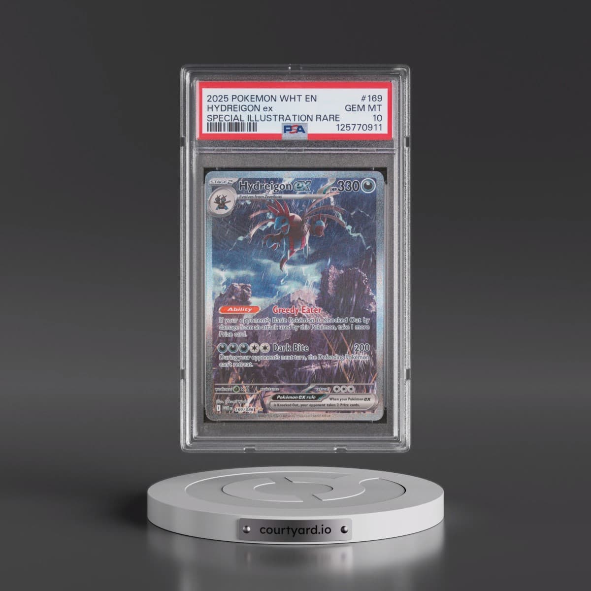 2025 Pokémon Wht EN-White Flare #169 Hydreigon EX - Holo Special Illustration Rare (PSA 10 GEM MINT)