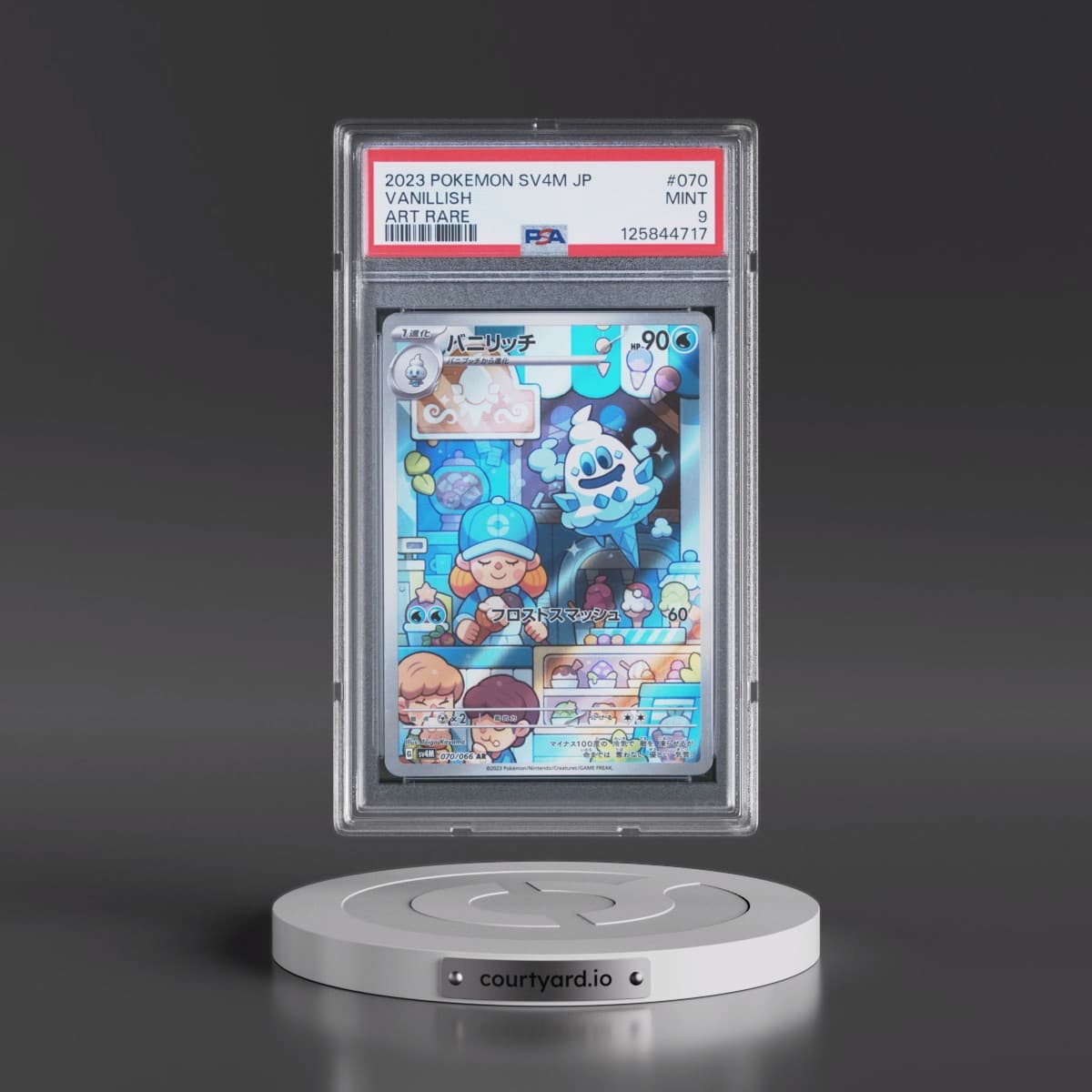 2023 Pokémon Sv4m-Future Flash #070 Vanillish - Art Rare (PSA 9 MINT)