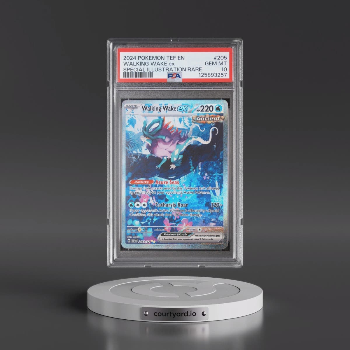 2024 Pokémon Tef EN-Temporal Forces #205 Walking Wake EX - Holo Special Illustration Rare (PSA 10 GEM MINT)