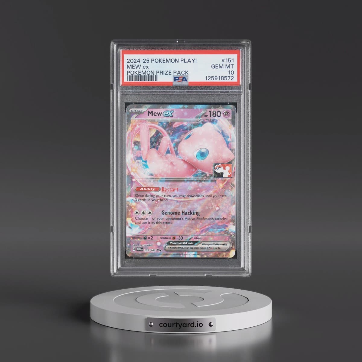 2024-2025 Pokémon Play! Pokémon Prize Pack #151 Mew EX - Holo (PSA 10 GEM MINT)