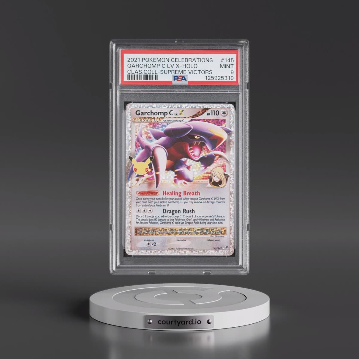 2021 Pokémon Celebrations Classic Collection #145 Garchomp C LV.X - Holo (PSA 9 MINT)