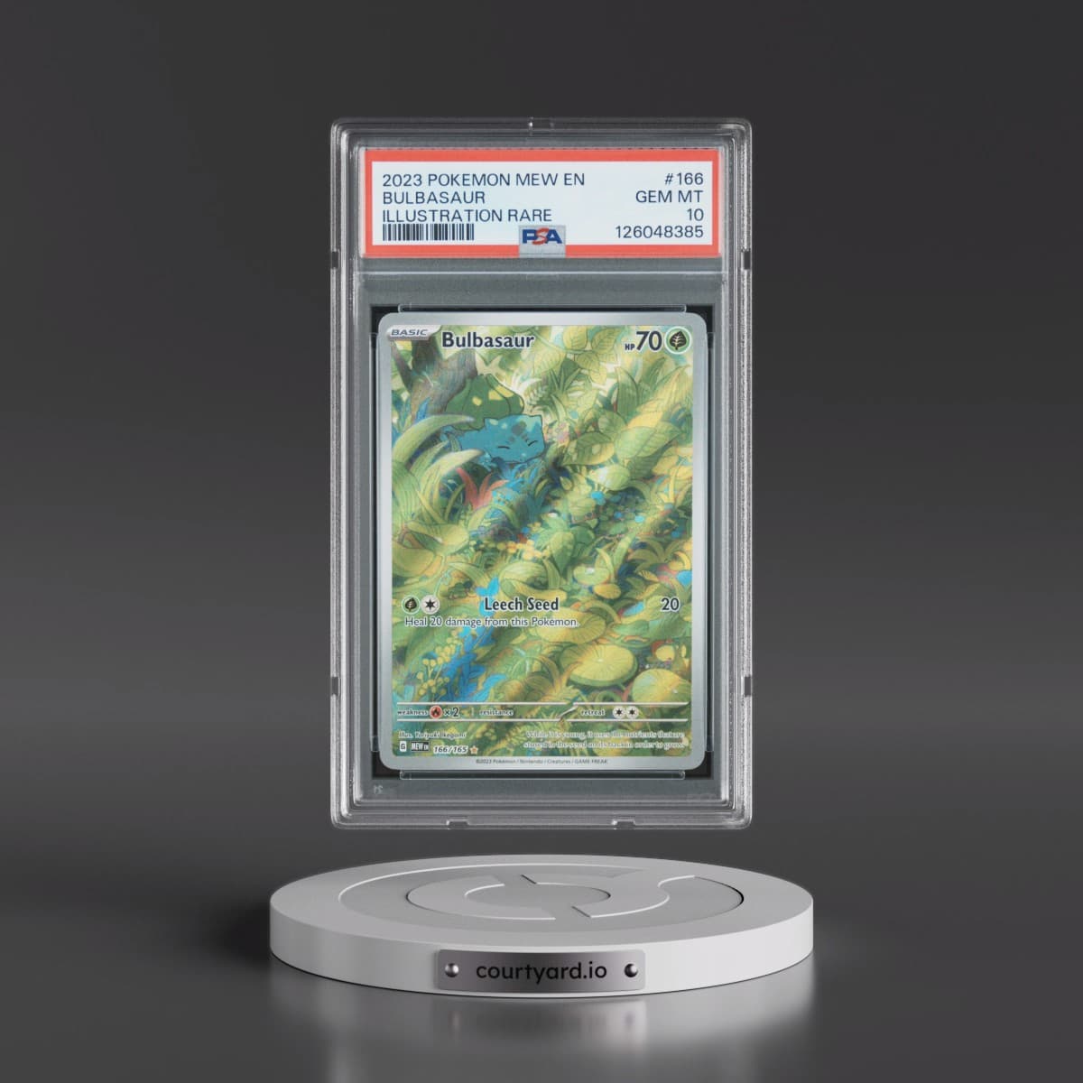 2023 Pokémon Mew EN-151 #166 Bulbasaur - Illustration Rare (PSA 10 GEM MINT)