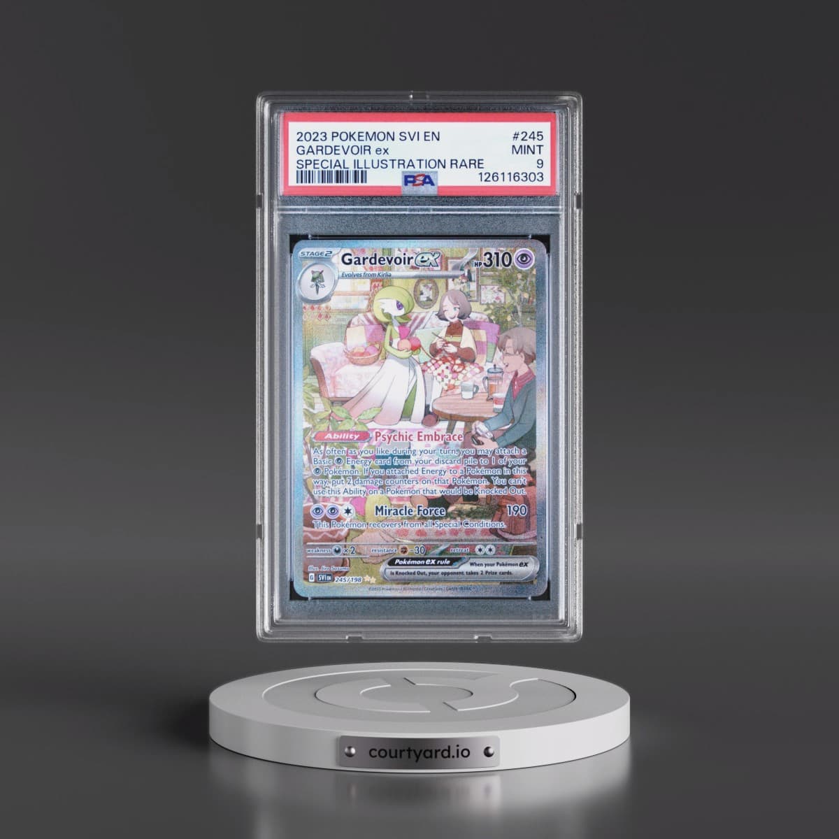 2023 Pokémon Svi EN-Scarlet & Violet #245 Gardevoir EX - Holo Special Illustration Rare (PSA 9 MINT)