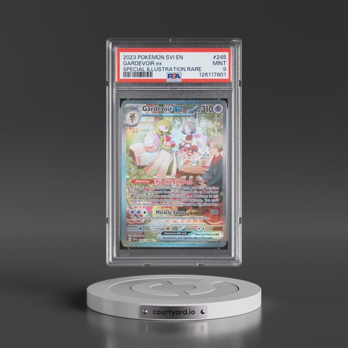 2023 Pokémon Svi EN-Scarlet & Violet #245 Gardevoir EX - Holo Special Illustration Rare (PSA 9 MINT)
