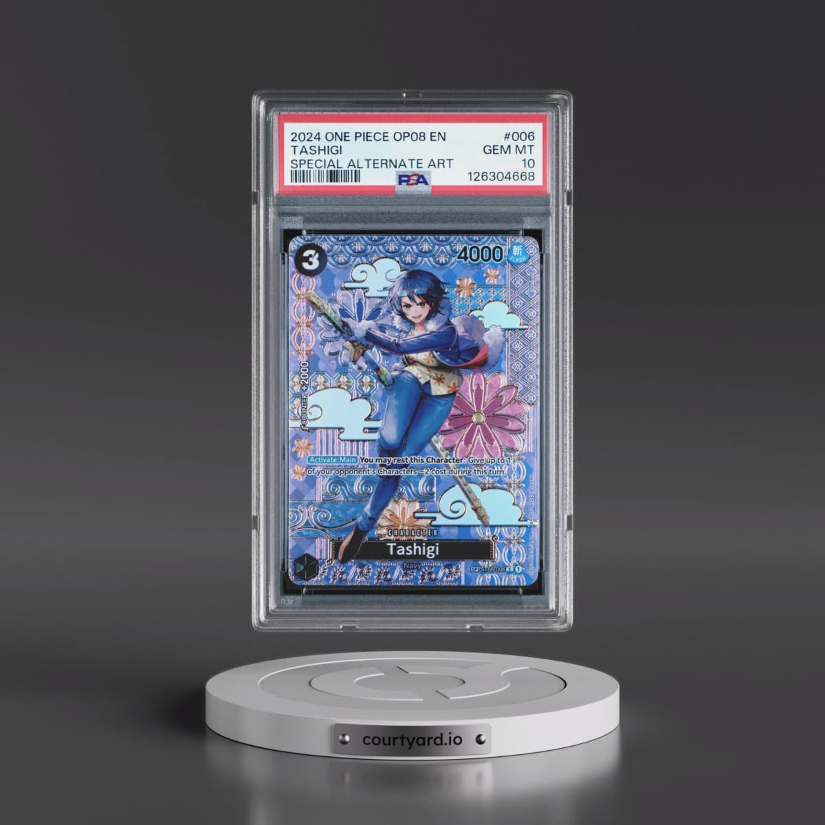 2024 One Piece OP08-Two Legends #006 Tashigi - Special Alternate Art (PSA 10 GEM MINT)