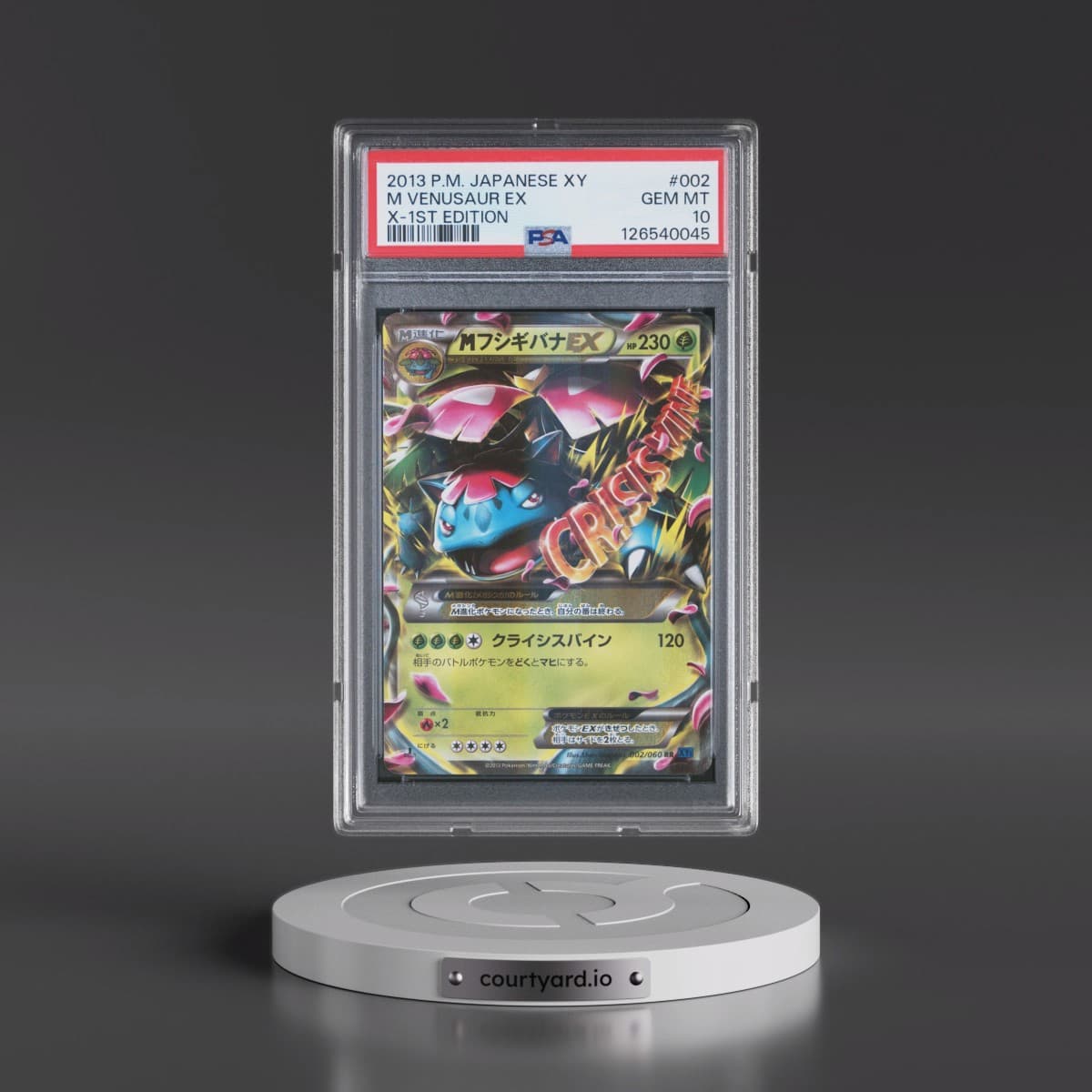 2013 Pokémon XY #002 M Venusaur EX - 1st Edition Holo X (PSA 10 GEM MINT)