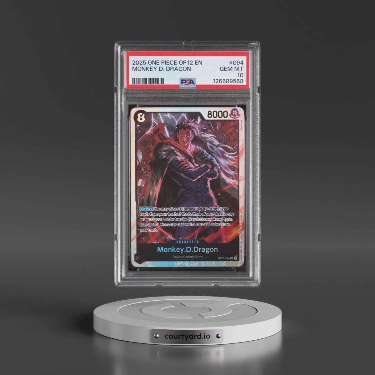 2025 One Piece OP12-Legacy of the Master #094 Monkey D. Dragon (PSA 10 GEM MINT)