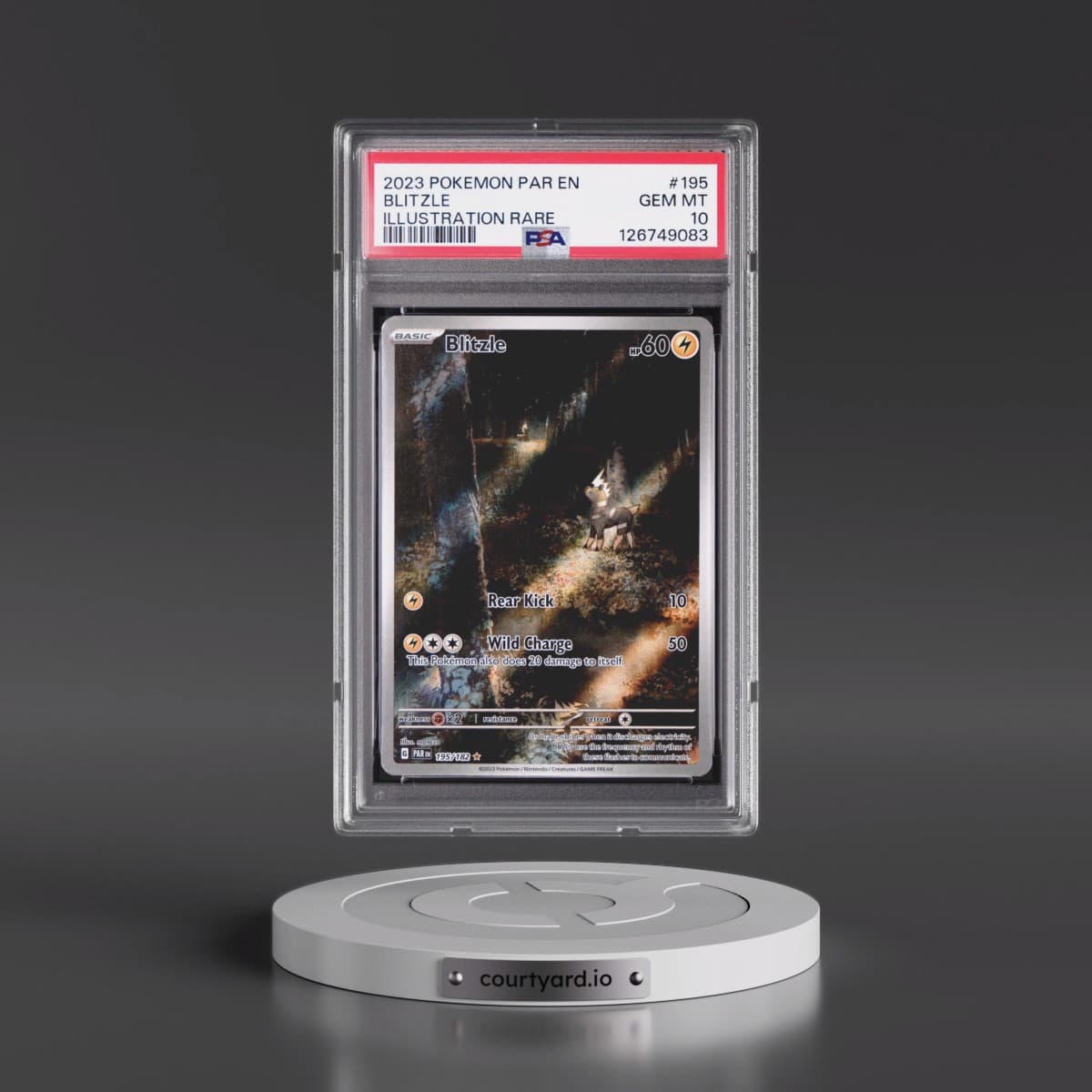 2023 Pokémon Par EN-Paradox Rift #195 Blitzle - Illustration Rare (PSA 10 GEM MINT)