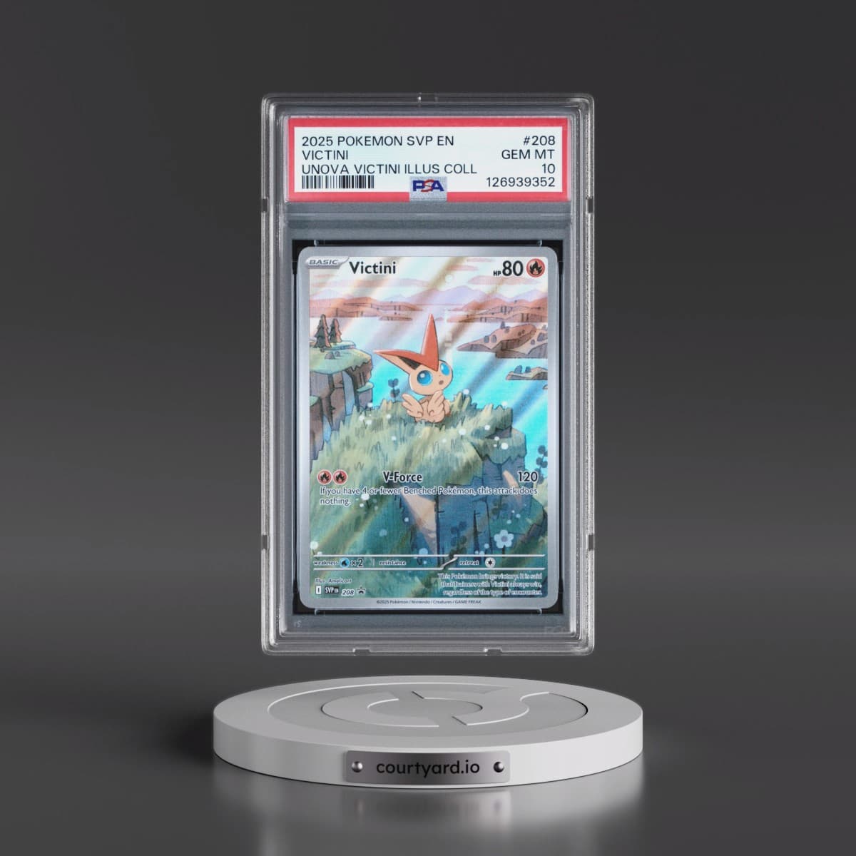 2025 Pokémon Svp EN-SV Black Star Promo #208 Victini - Unova Victini Illustration Collection (PSA 10 GEM MINT)