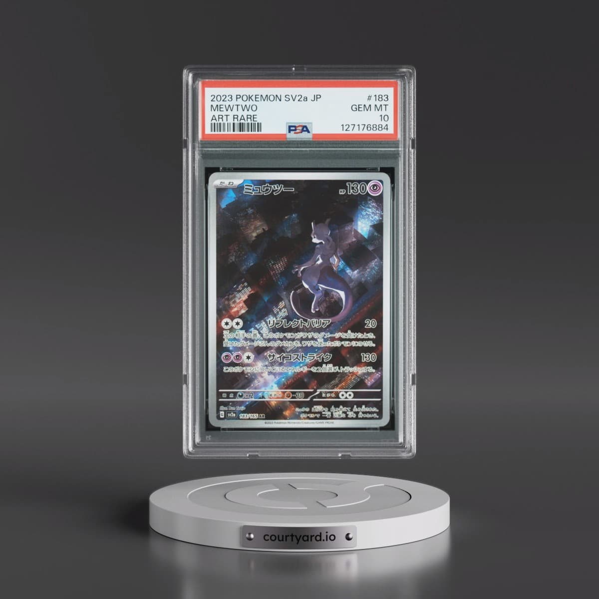 2023 Pokémon Sv2a-Pokémon 151 #183 Mewtwo - Art Rare (PSA 10 GEM MINT)