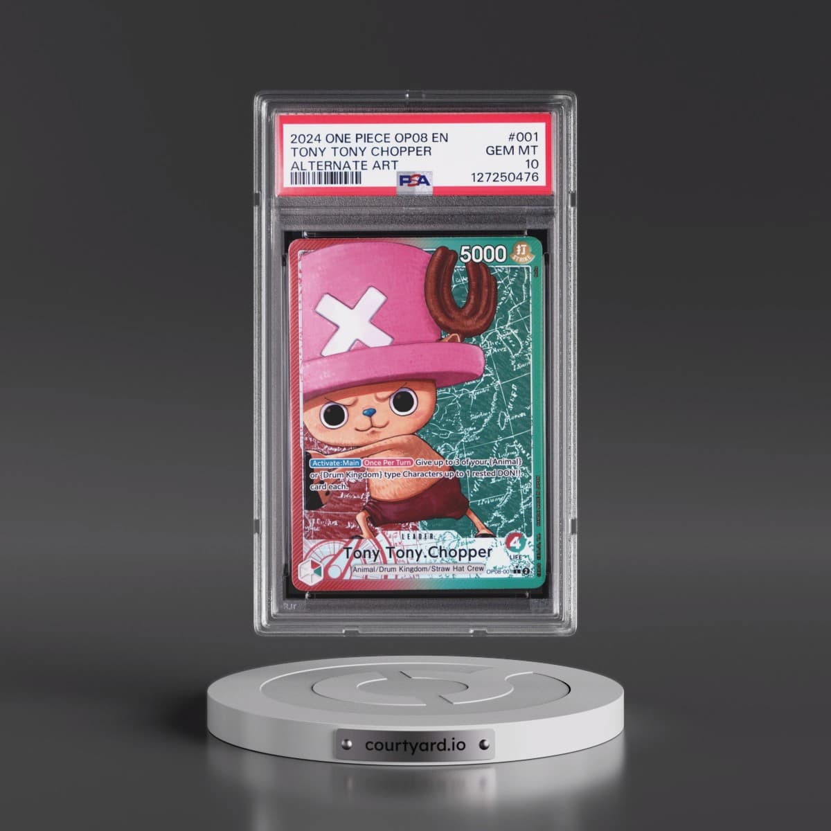 2024 One Piece Two Legends #001 Tony Tony Chopper - Alternate Art (PSA 10 GEM MINT)