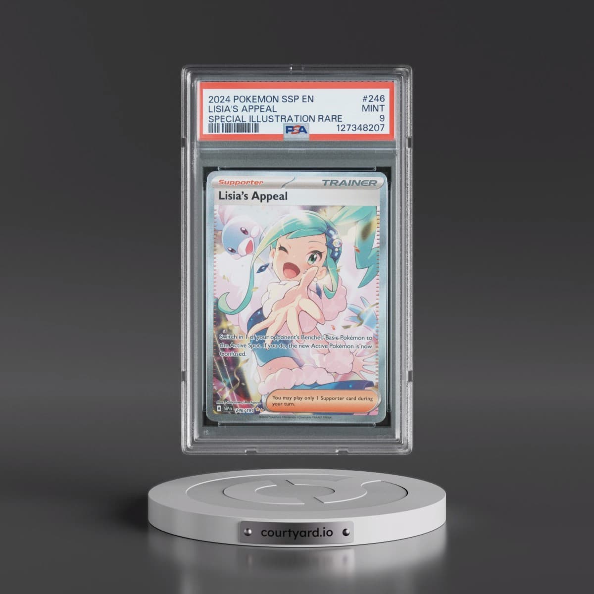 2024 Pokémon Ssp EN-Surging Sparks #246 Lisia's Appeal - Special Illustration Rare (PSA 9 MINT)