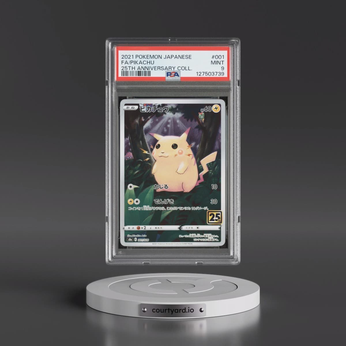 2021 Pokémon 25th Anniversary Collection #001 Pikachu - Full Art (PSA 9 MINT)