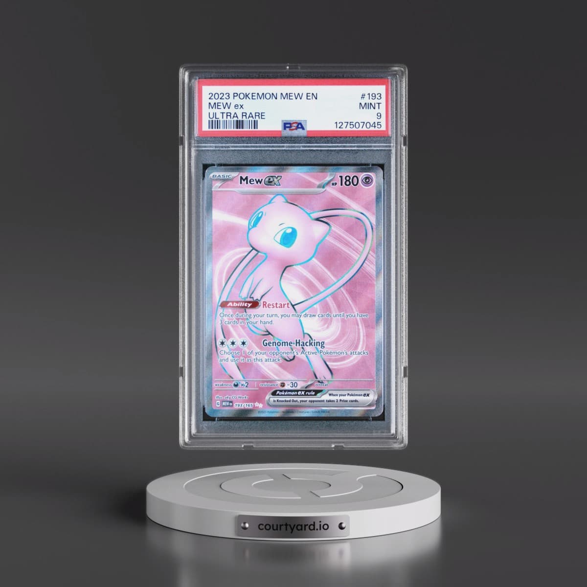 2023 Pokémon Mew EN-151 #193 Mew EX - Holo Ultra Rare (PSA 9 MINT)
