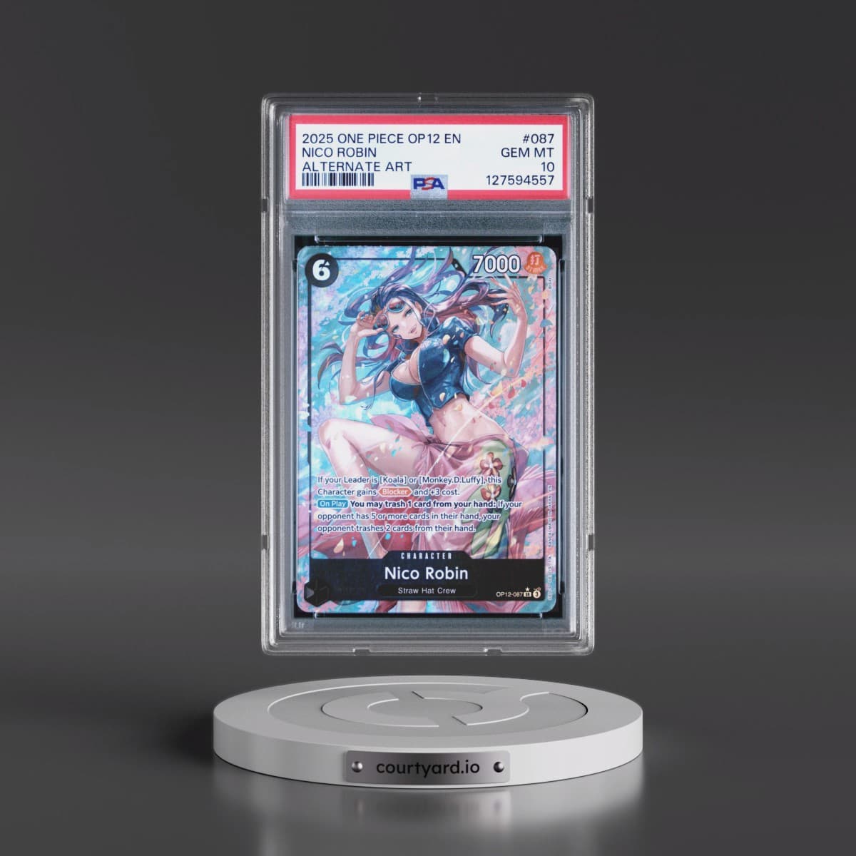 2025 One Piece OP12-Legacy of the Master #087 Nico Robin - Alternate Art (PSA 10 GEM MINT)