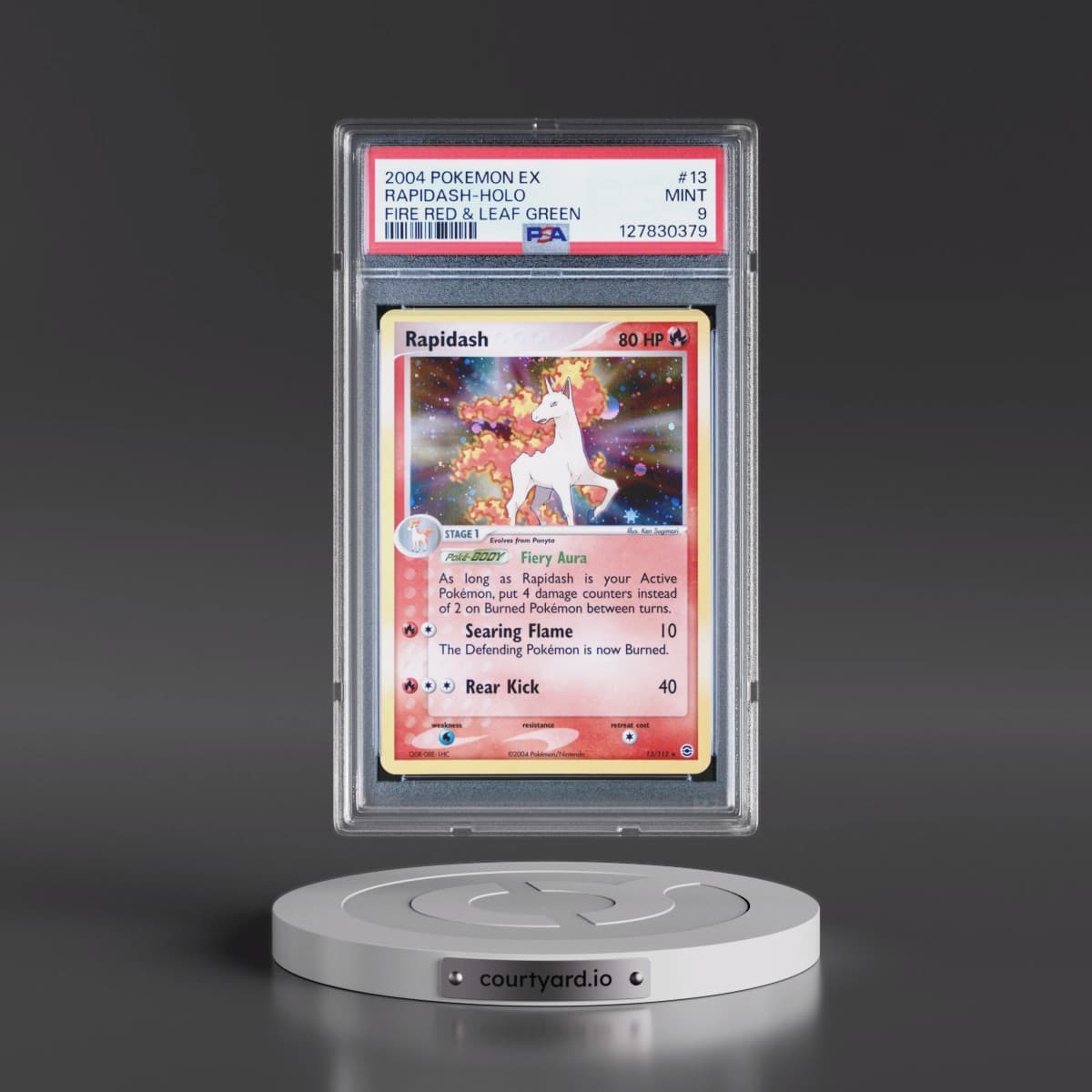 2004 Pokémon EX Fire Red & Leaf Green #13 Rapidash - Holo (PSA 9 MINT)