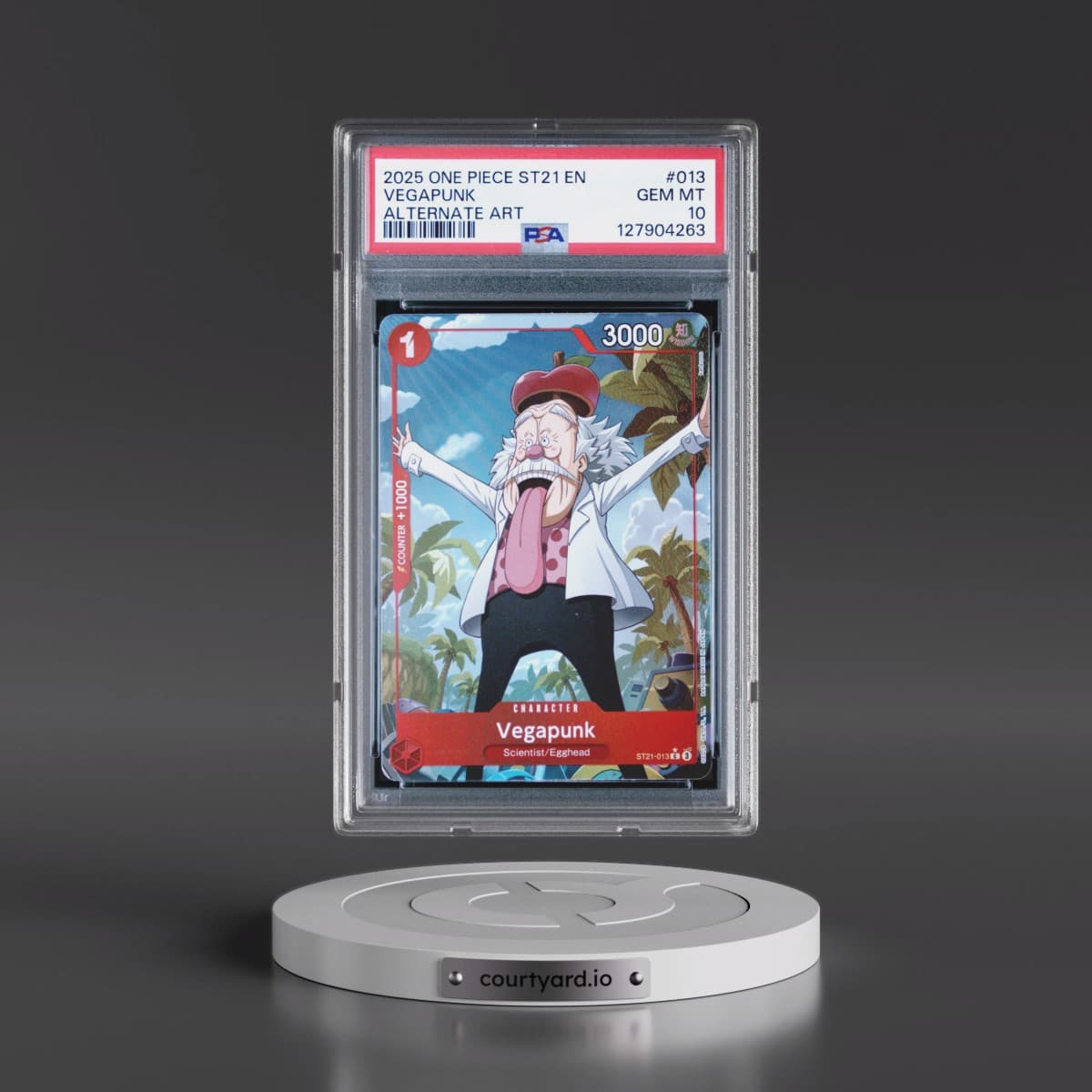 2025 One Piece Starter Deck ST21-EX Gear 5 #013 Vegapunk - Alternate Art (PSA 10 GEM MINT)