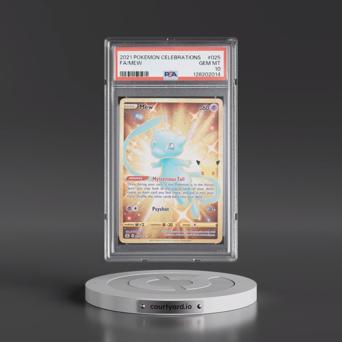 2021 Pokémon Celebrations #025 Mew - Full Art (PSA 10 GEM MINT)