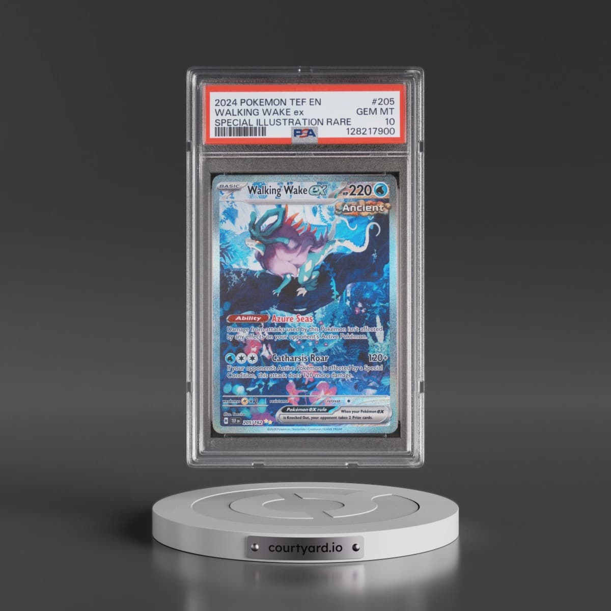 2024 Pokémon Tef EN-Temporal Forces #205 Walking Wake EX - Holo Special Illustration Rare (PSA 10 GEM MINT)