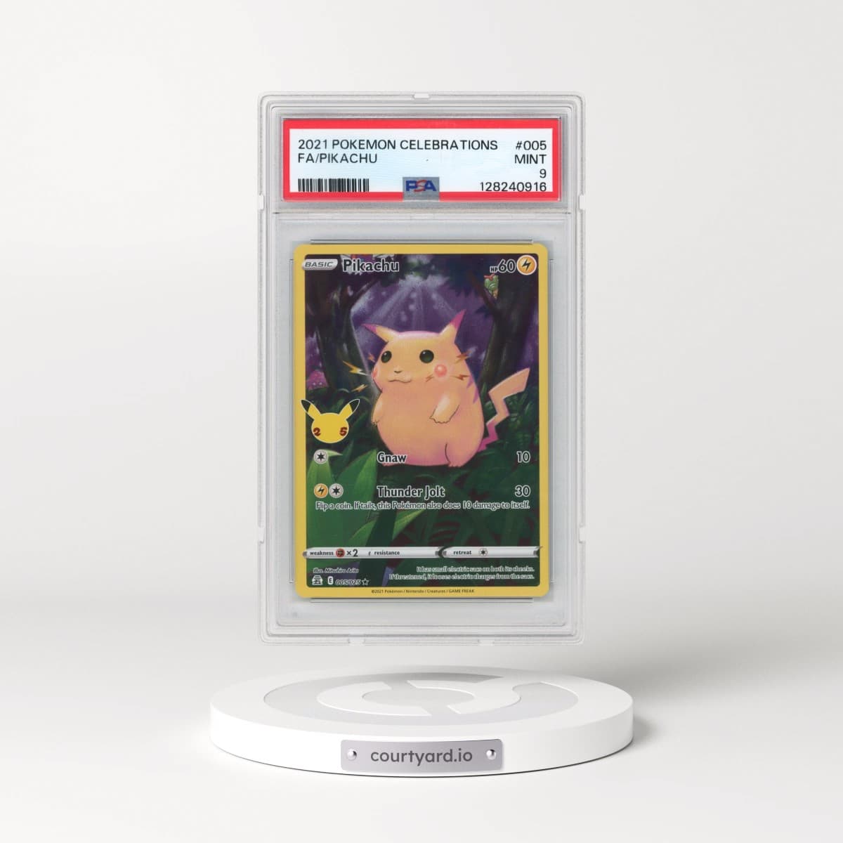 2021 Pokémon Celebrations #005 Pikachu - Full Art (PSA 9 MINT)