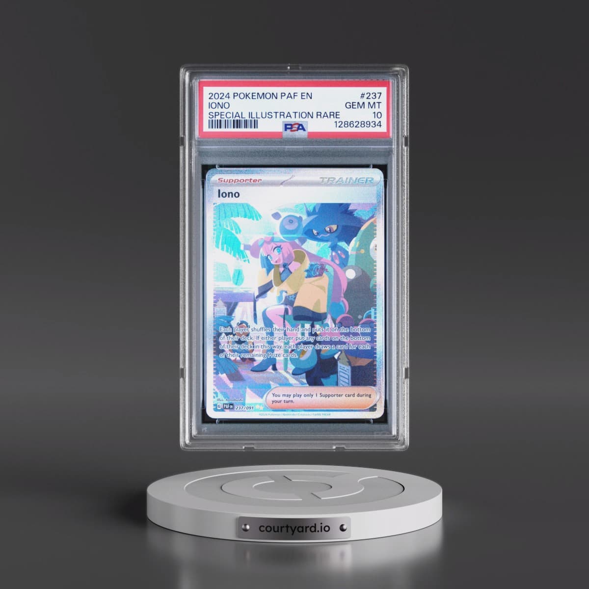 2024 Pokémon Paf EN-Paldean Fates #237 Iono - Special Illustration Rare (PSA 10 GEM MINT)