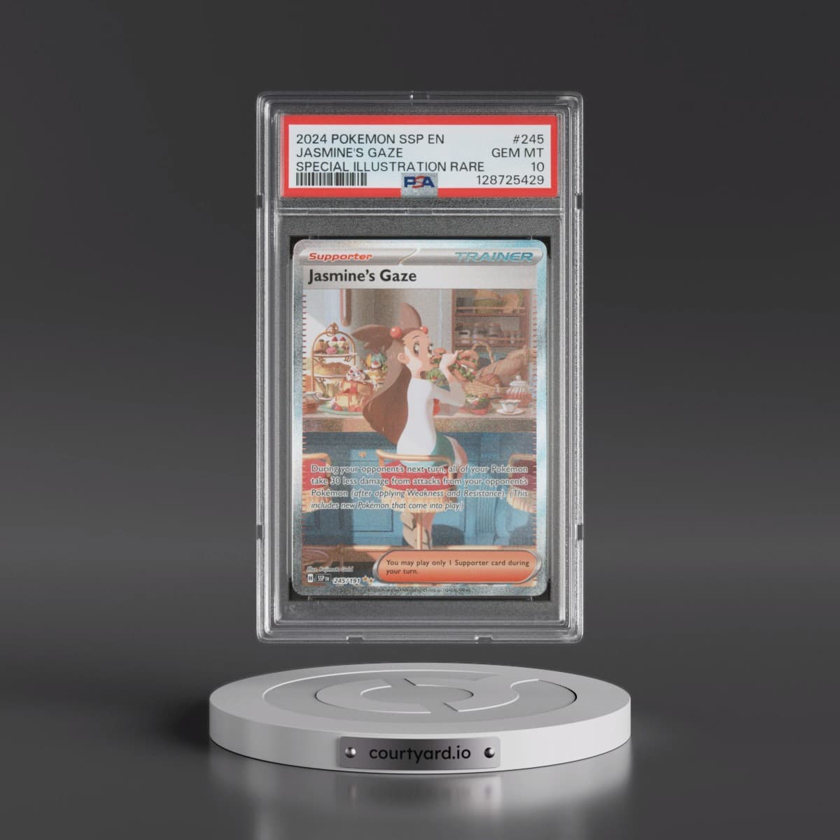 2024 Pokémon Ssp EN-Surging Sparks #245 Jasmine's Gaze - Special Illustration Rare (PSA 10 GEM MINT)