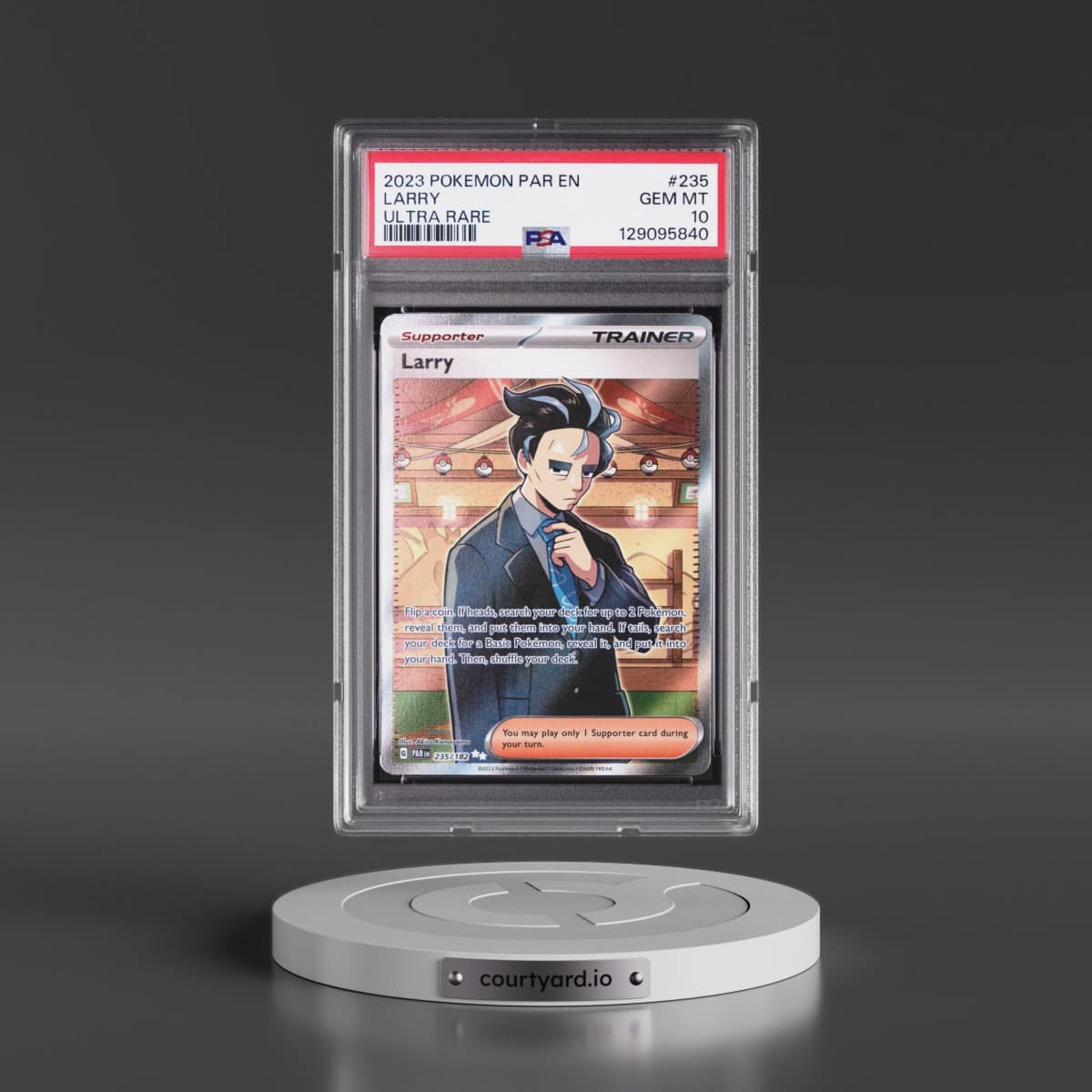 2023 Pokémon Par EN-Paradox Rift #235 Larry - Ultra Rare (PSA 10 GEM MINT)
