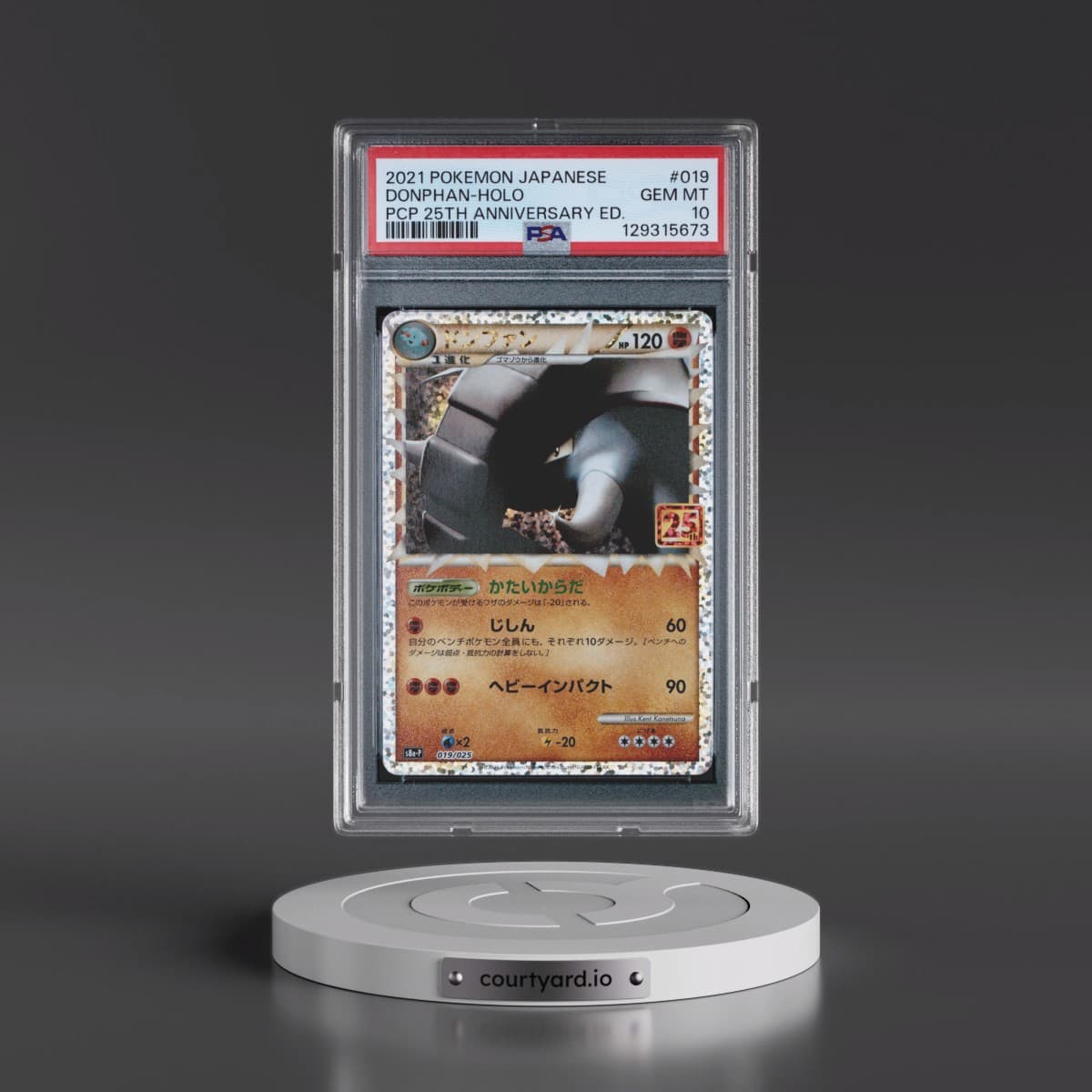 2021 Pokémon Promo Card Pack 25th Anniversary Edition #019 Donphan - Holo (PSA 10 GEM MINT)
