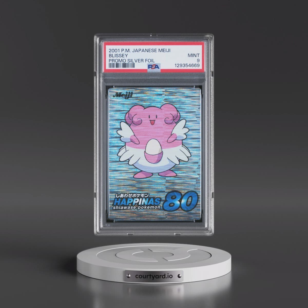 2001 Pokémon Meiji Promo Silver Foil Blissey (PSA 9 MINT)