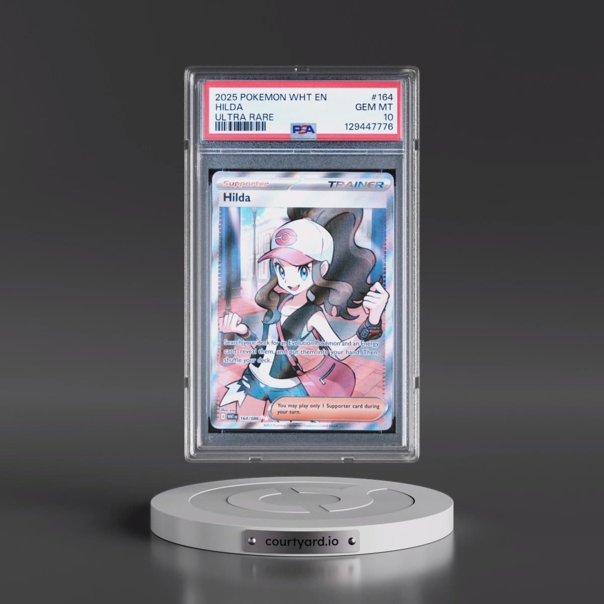 2025 Pokémon Wht EN-White Flare #164 Hilda - Ultra Rare (PSA 10 GEM MINT)