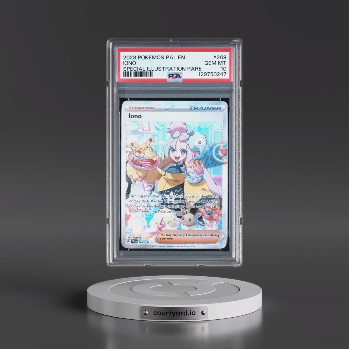 2023 Pokémon Pal EN-Paldea Evolved #269 Iono - Special Illustration Rare (PSA 10 GEM MINT)