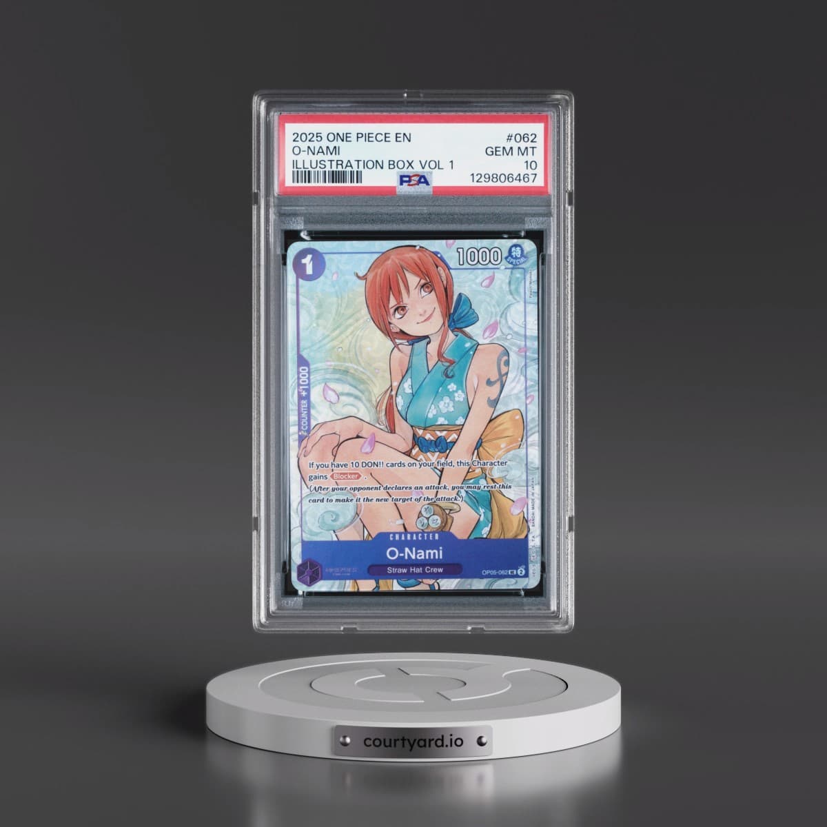 2025 One Piece Promos #062 O-Nami - Illustration Box Vol 1 (PSA 10 GEM MINT)