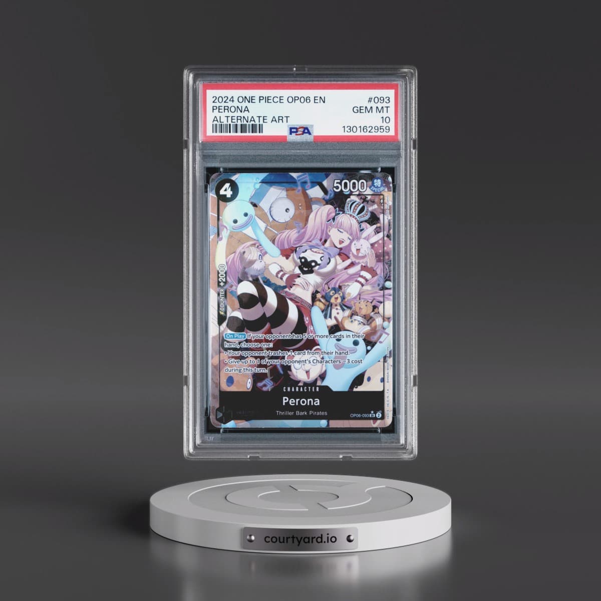 2024 One Piece Wings of the Captain #093 Perona - Alternate Art (PSA 10 GEM MINT)