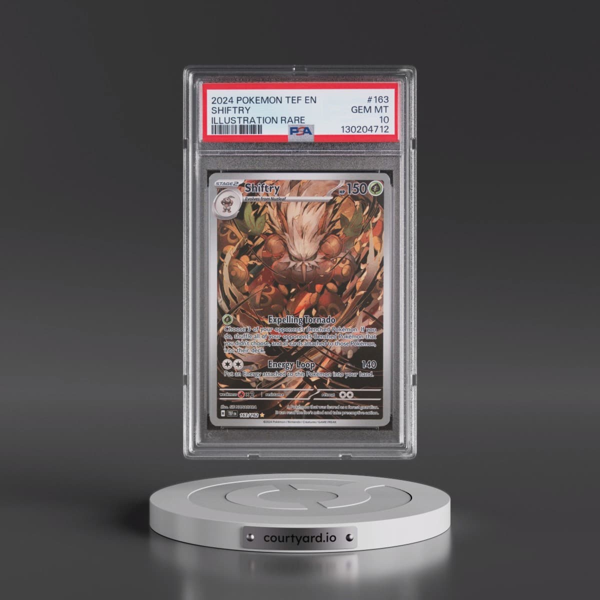 2024 Pokémon Tef EN-Temporal Forces #163 Shiftry - Illustration Rare (PSA 10 GEM MINT)
