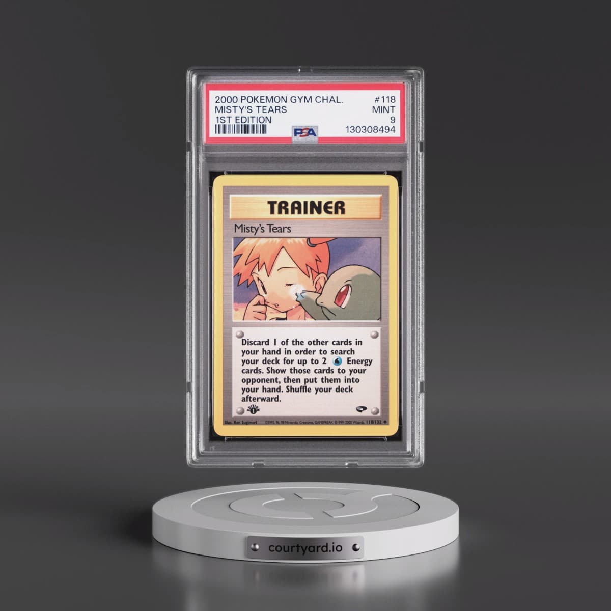 2000 Pokémon Gym Challenge #118 Misty's Tears - 1st Edition (PSA 9 MINT)