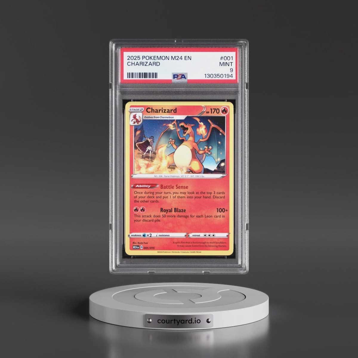 2025 Pokémon M24 EN-Mcdonald's Collection #001 Charizard (PSA 9 MINT)