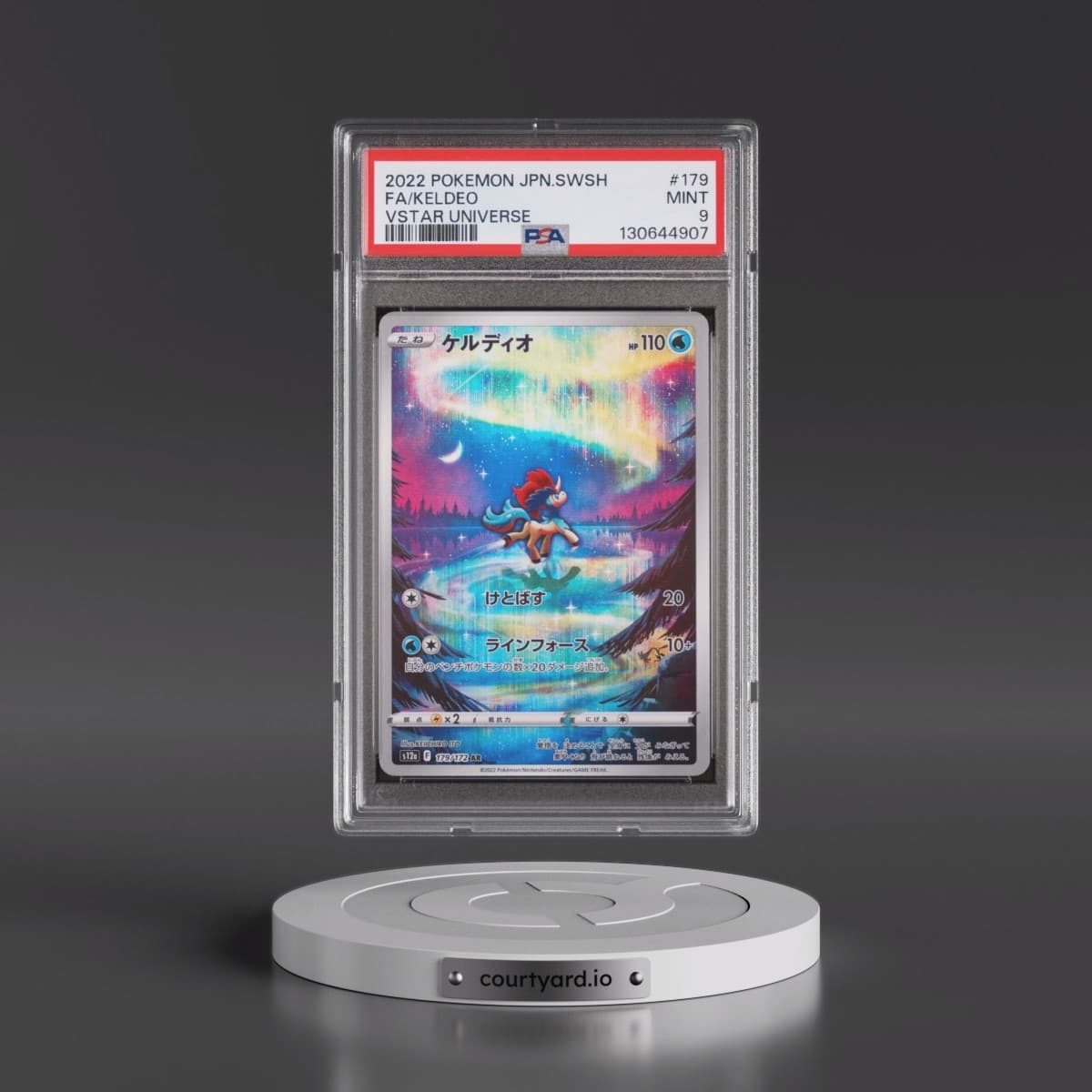 2022 Pokémon Sword & Shield Vstar Universe #179 Keldeo - Full Art (PSA 9 MINT)