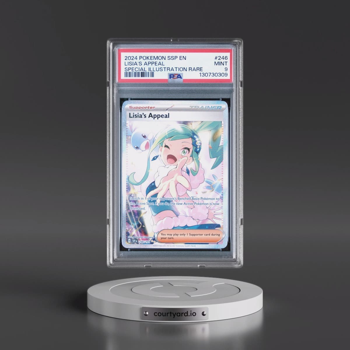2024 Pokémon Ssp EN-Surging Sparks #246 Lisia's Appeal - Special Illustration Rare (PSA 9 MINT)