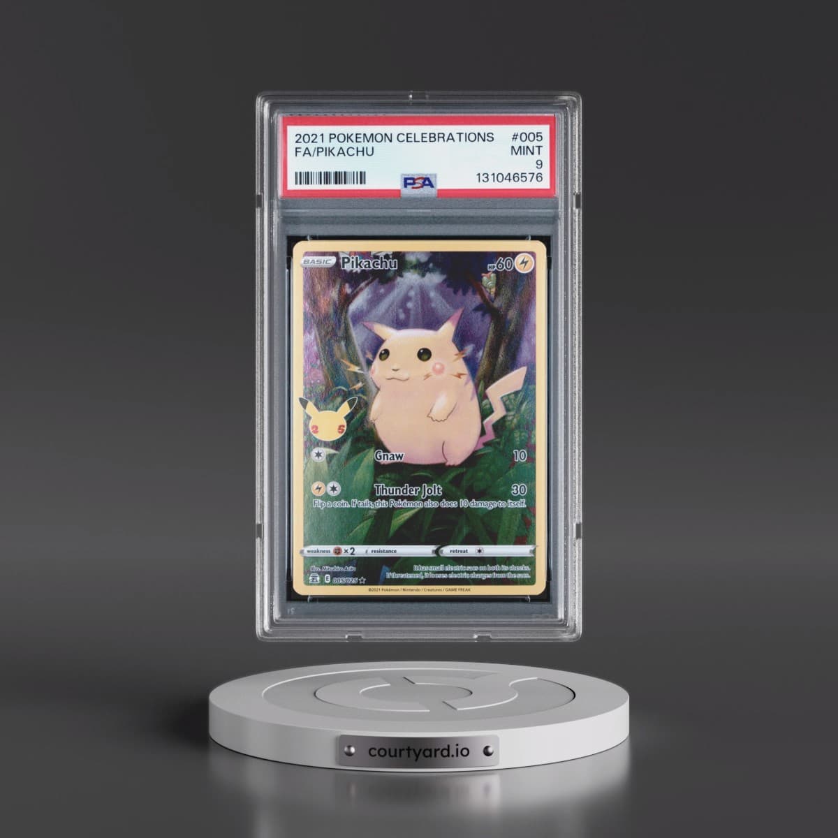 2021 Pokémon Celebrations #005 Pikachu - Full Art (PSA 9 MINT)
