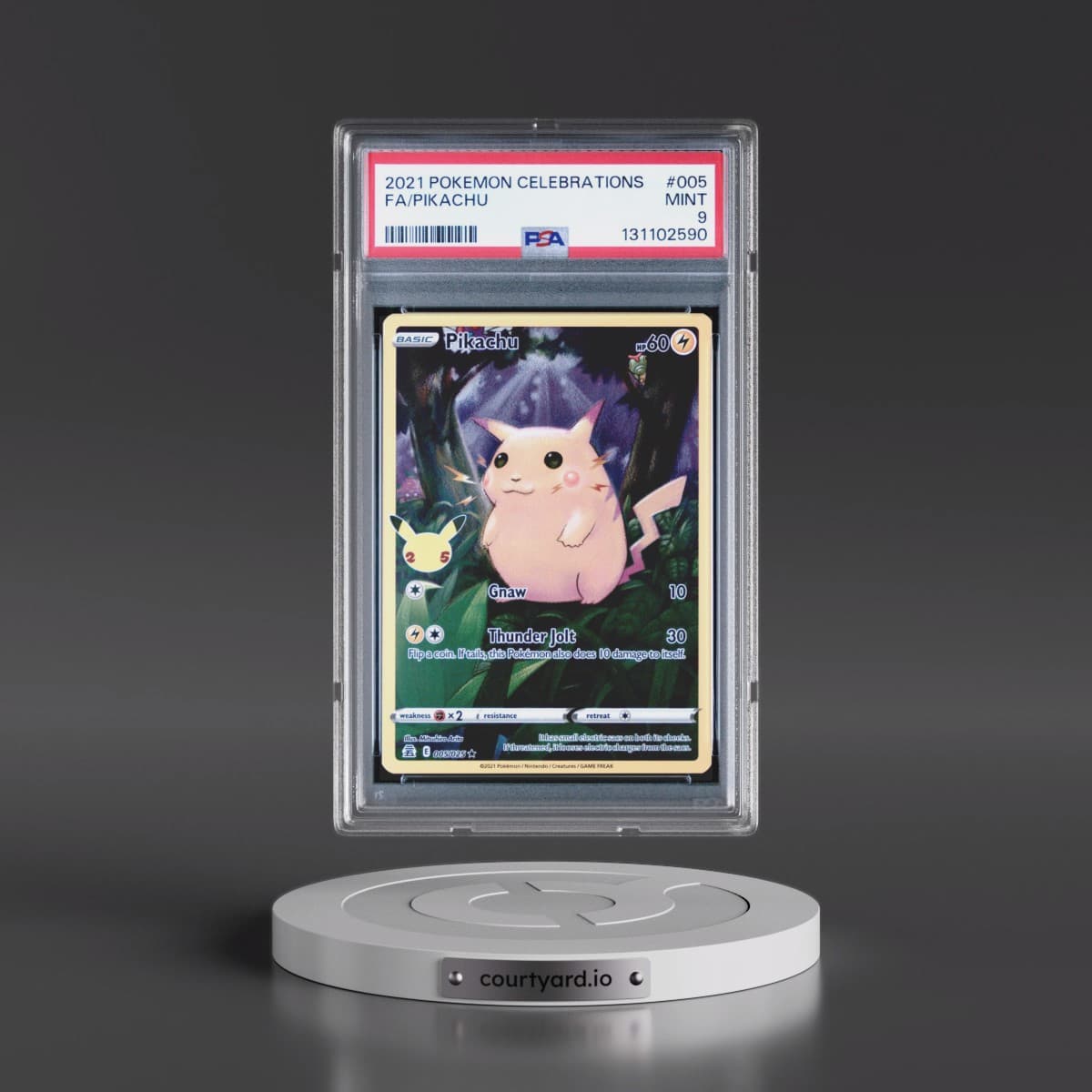 2021 Pokémon Celebrations #005 Pikachu - Full Art (PSA 9 MINT)